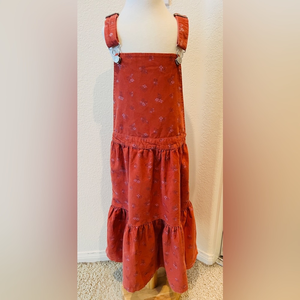 Girls corduroy dress overall